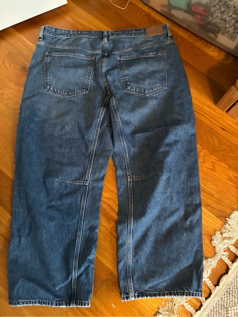 Madewell darted leg barrel jeans 33 - Picture 2 of 5